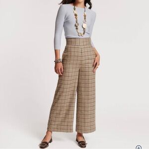 Frances Valentine Bryant Houndstooth Wool Pant